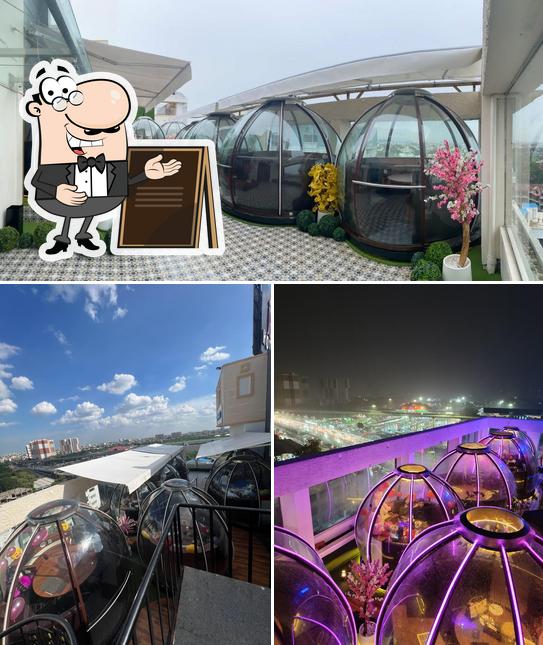 The exterior of Igloos rooftop restaurant