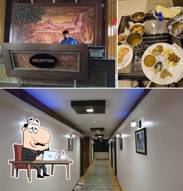 The photo of interior and food at The Grand Siddharth by Alura