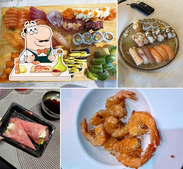 Gamberetti e grana al Koi restaurant