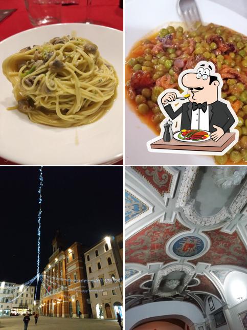 Dai un’occhiata alla immagine che raffigura la cibo e esterno di Ristorante Pizzeria Dei Franceschi