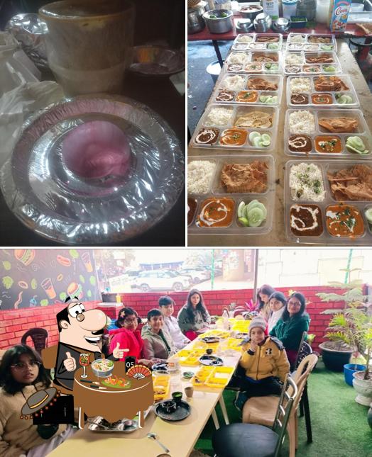 The picture of food and exterior at Choudhary Restaurant & Dhaba