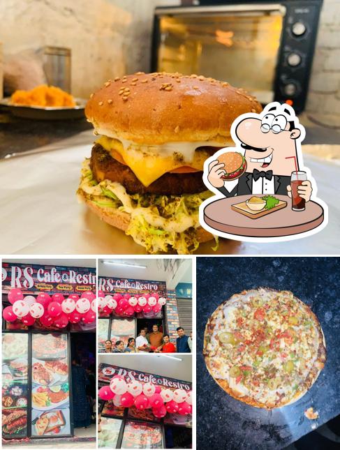 Hamburger at RS Cafe & Restaurant