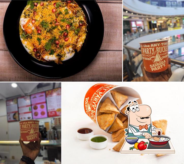 Paella at Samosa Party Aparna Mall