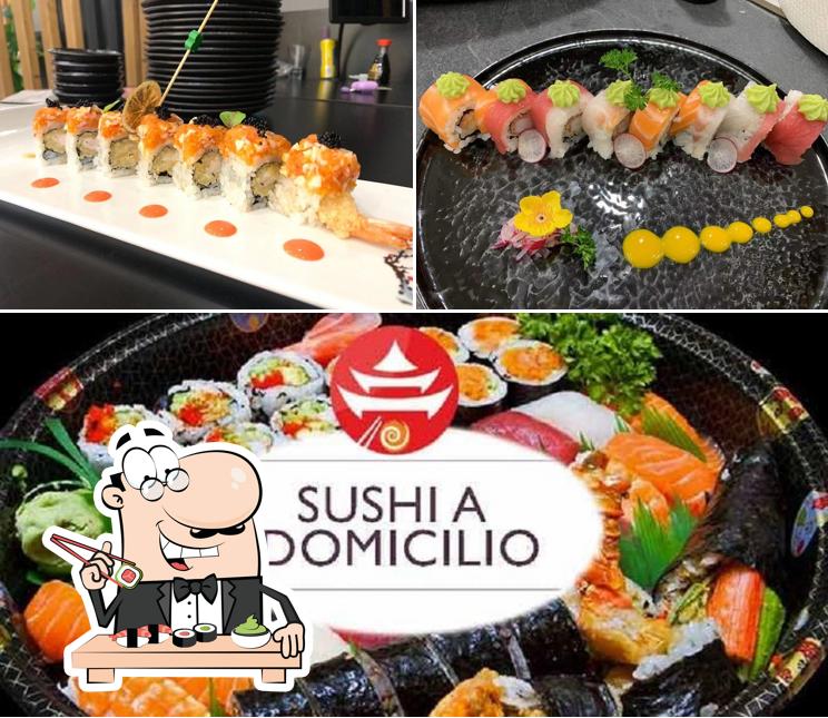 Scegli le varie opzioni di sushi