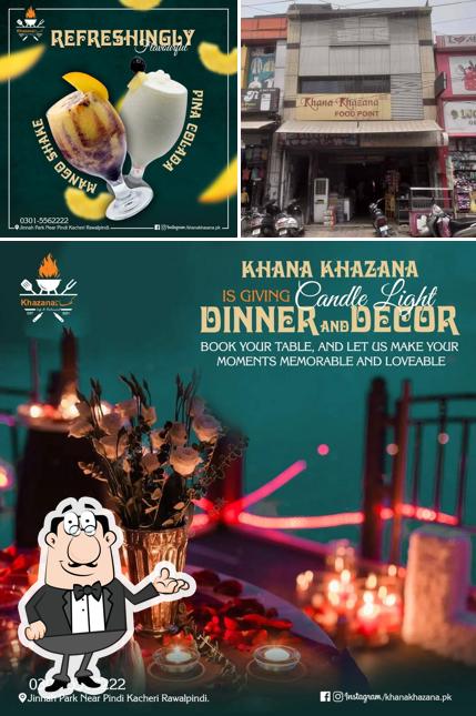 Take a seat at one of the tables at khana Khazana Food Point