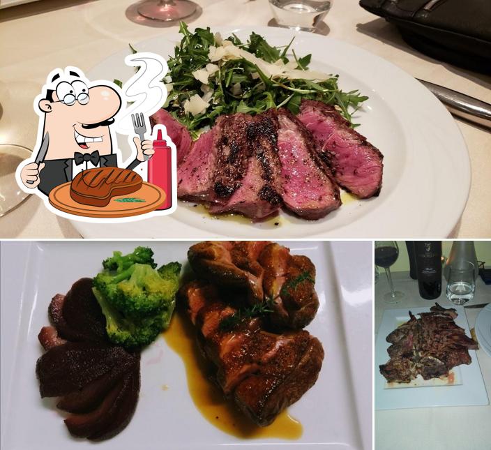 Piatti di carne vengono proposti a Ristorante Belcore