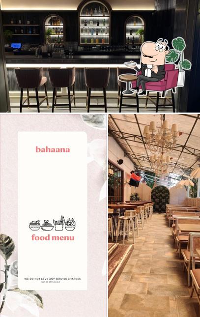 This is the picture depicting interior and exterior at Bahaana