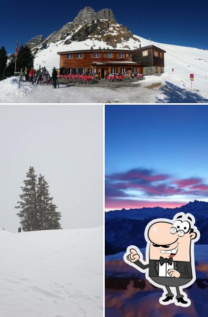 Puoi goderti l'aria fresca dal dehors di Berggasthaus Gumen Braunwald