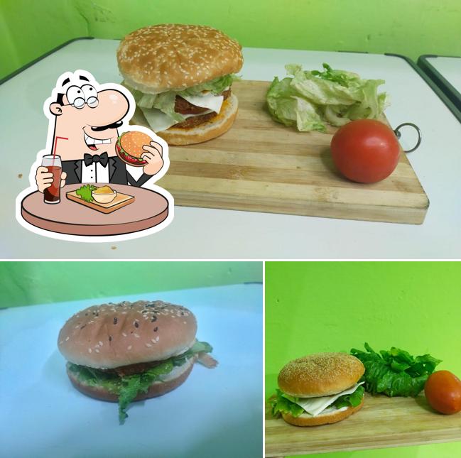 Try out a burger at JENNY'S one-stop Cafe