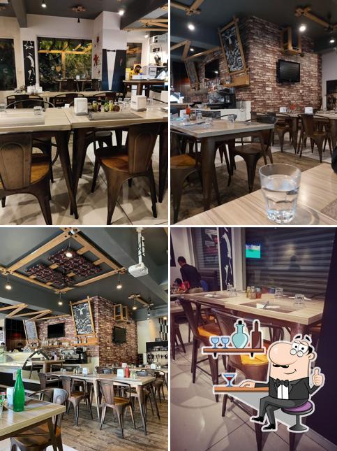 Take a seat at one of the tables at The Pedreno's Global Fusion Restaurant