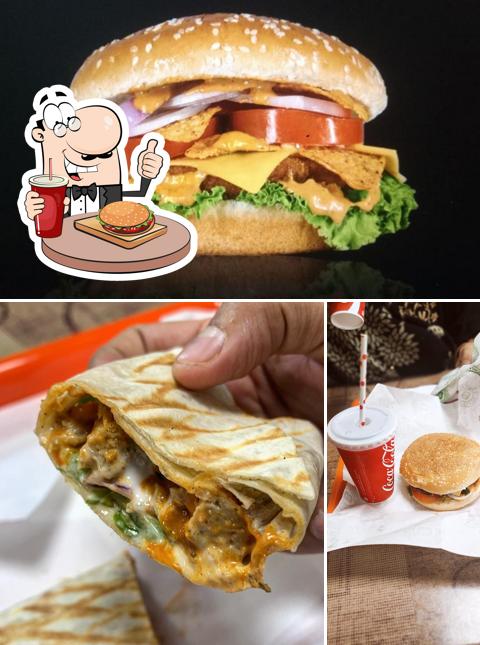 Order a burger at The Burger Bistro