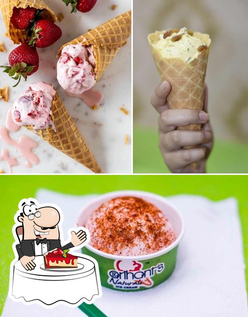 Arihant's Natural Icecream offers a selection of sweet dishes