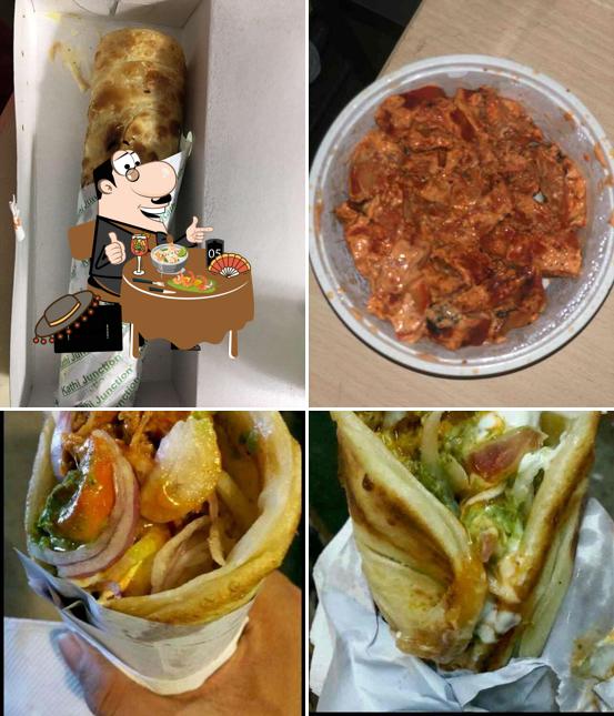 Food at Kathi Junction