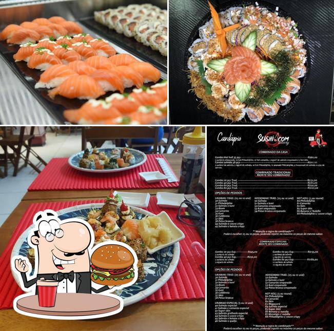 Consiga um hambúrguer no Sushi.com