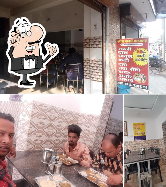 The interior of Balaji Marvadi Bhojnalay