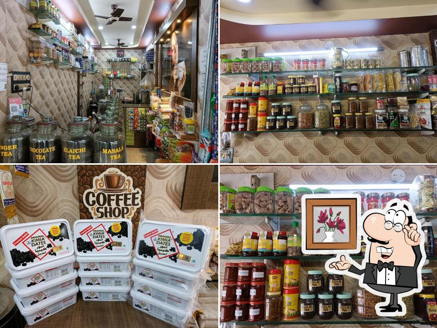 Take a seat at one of the tables at Sri Krishna Coffee Works