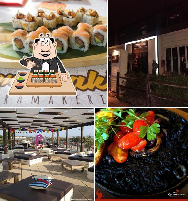 Scegli le varie opzioni di sushi