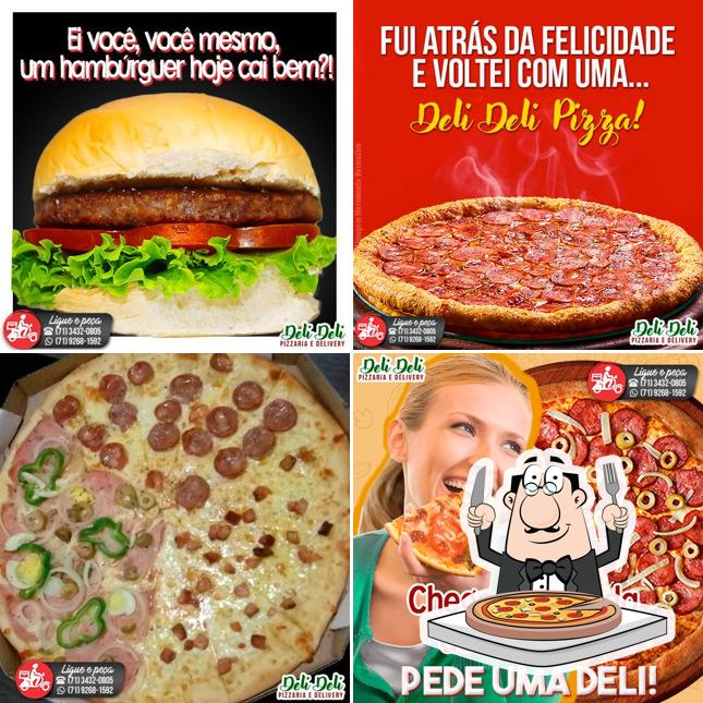 No Deli Deli Pizzaria e Delivery, você pode desfrutar de pizza