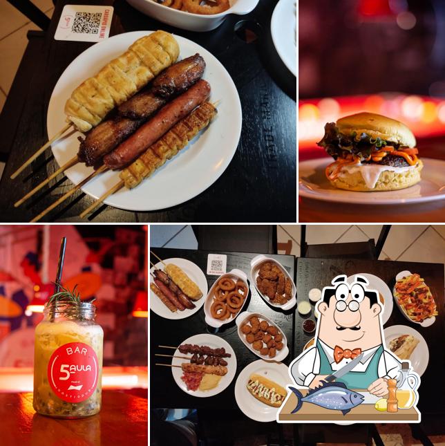 Salmão grelhado em Bar 5° Aula Gastropub - bar em itajai