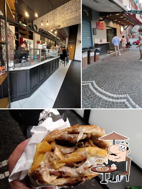 Questa è la foto che mostra la esterno e cibo di Da Francesco