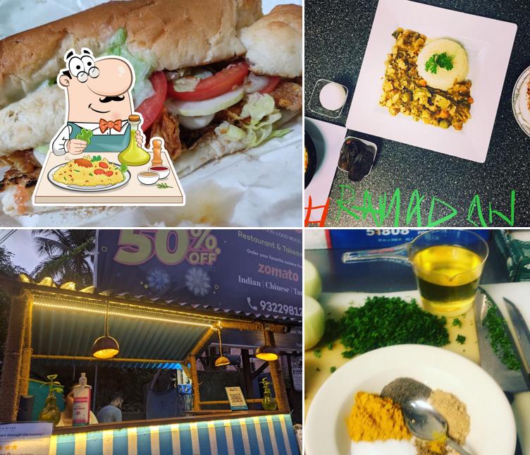 Check out the picture depicting food and drink at Beta Bites