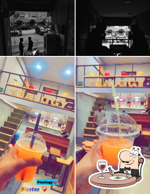 The picture of food and exterior at Tealogy Kota