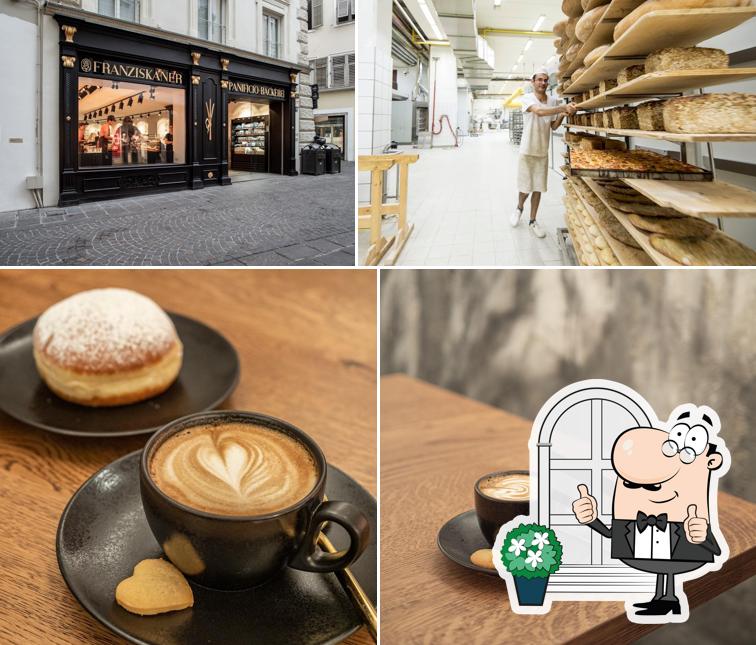 La foto della esterno e bevanda di Franziskaner Bäckerei