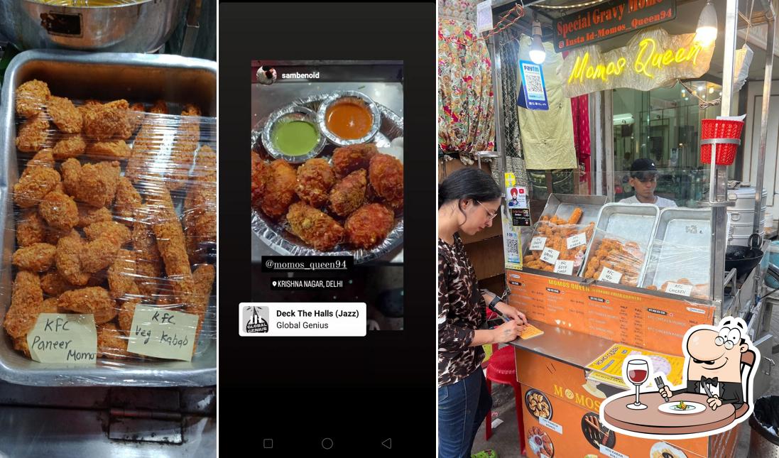 Food at Momos Queen