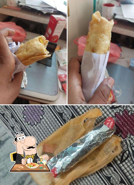 Food at KJ Kathi Roll