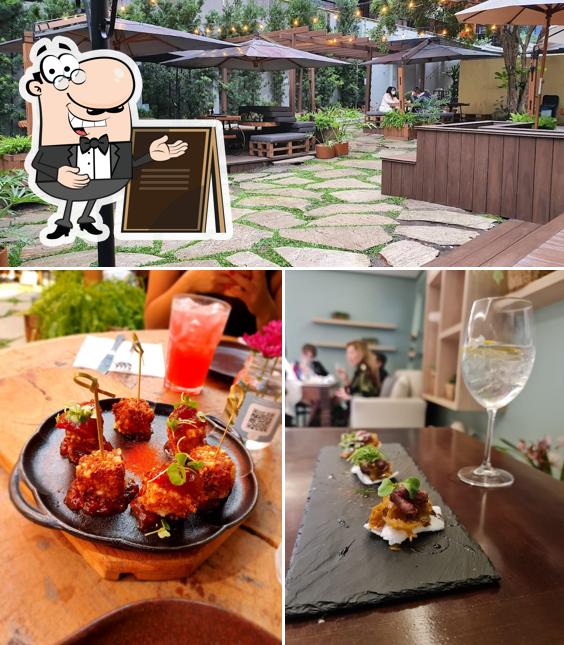 Desfrute da vista do exterior Jardim Secreto Gastronomia e Afetividade