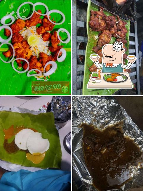 Fried calamari at Arasu Fast Food