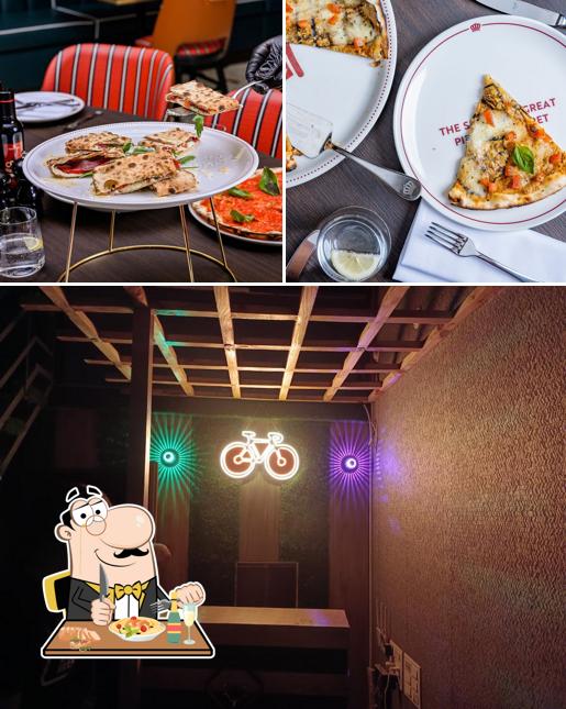 The restaurant's food and exterior