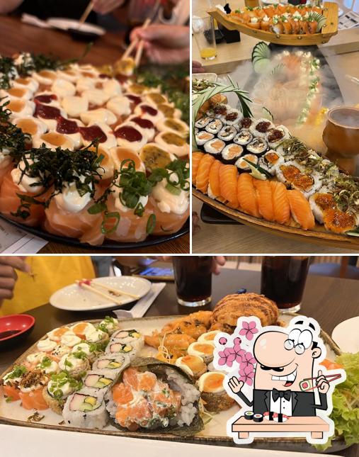 Experimente diversas opções de sushi
