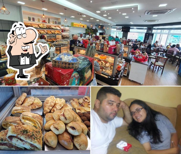 O Pães e Doces Sagres se destaca pelo interior e comida