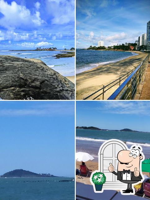 Desfrute da vista do exterior Quiosque Toca do Caranguejo