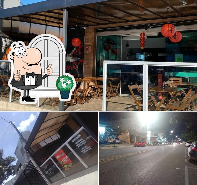 Entre diversos coisas, exterior e interior podem ser encontrados no Dragon Z Sushi - Planalto