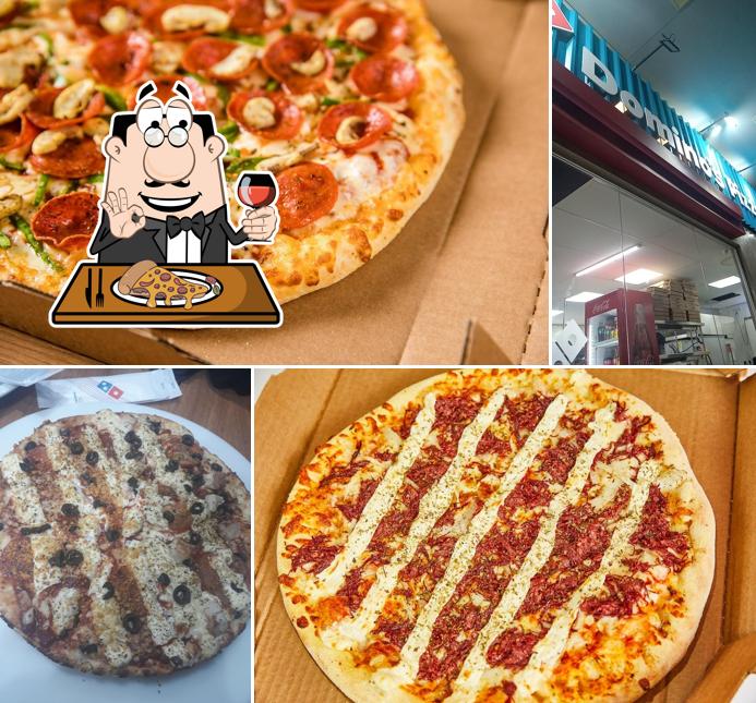 No Domino's Pizza - Luiz Eduardo Magalhães Centro, você pode pedir pizza