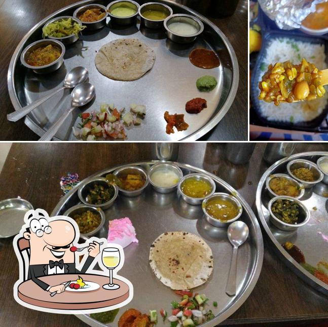 Food at Purohit's Thali