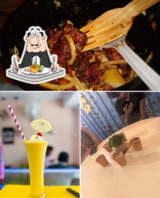 The restaurant's food and beverage