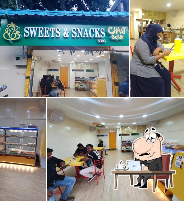 The interior of Chaat Square Sweets & Snacks