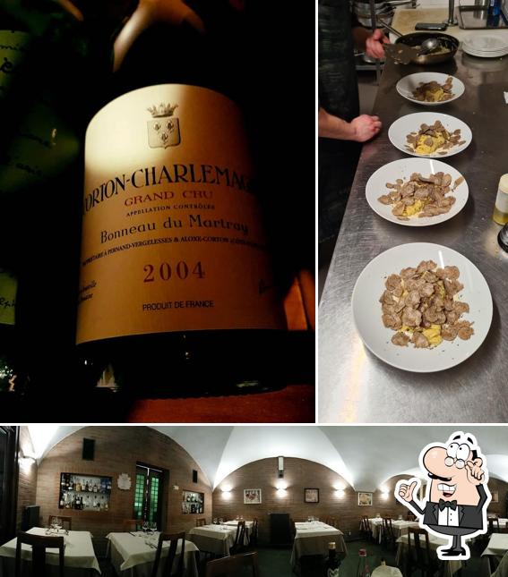 La interni e vino del ristorante