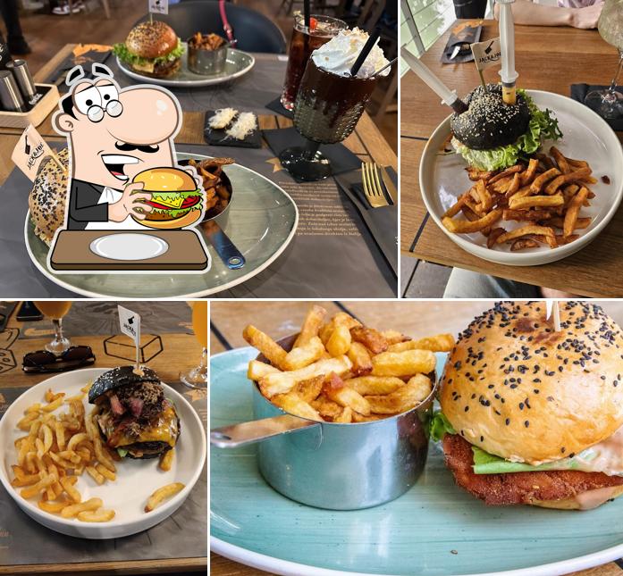 Ordina un hamburger a Jack & Joe BBQ & Pizza