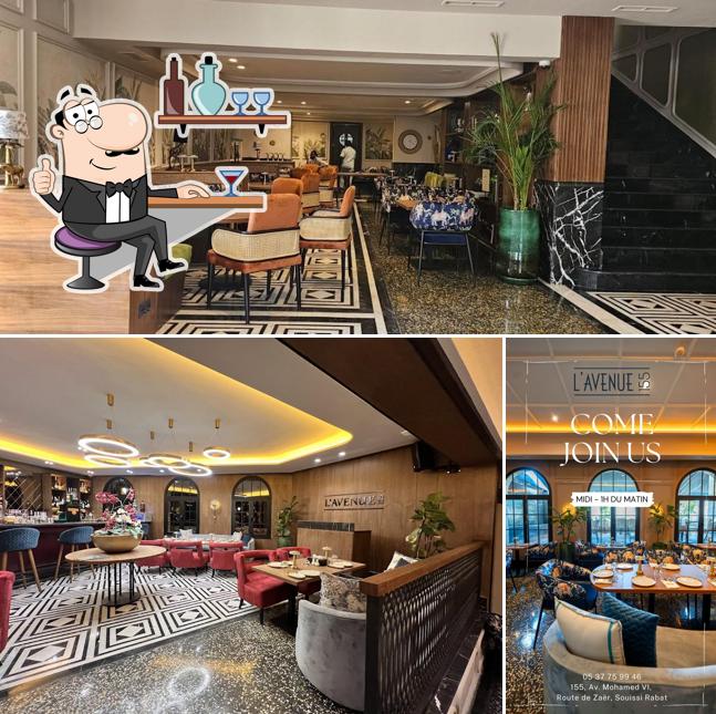 Installez-vous à l'une des tables de Restaurant L’avenue 155