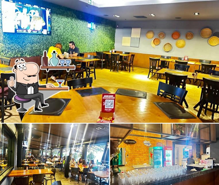 O interior do Santa Brasa