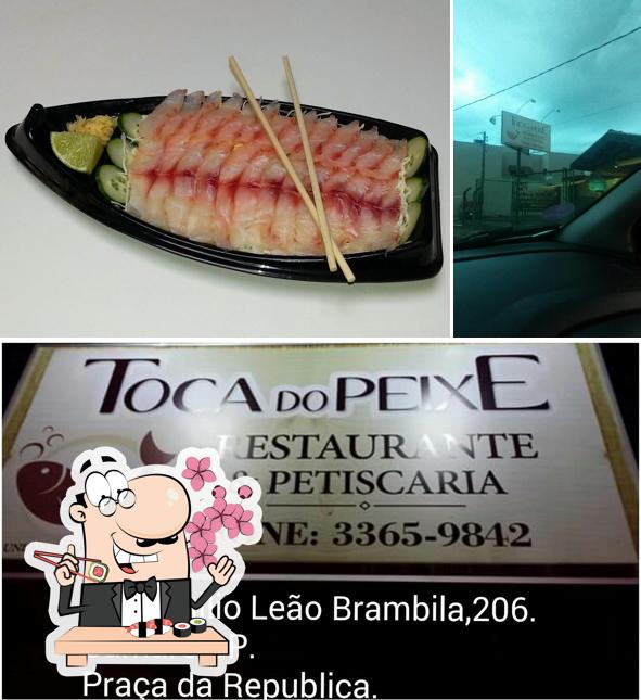 Peça diversas opções de sushi