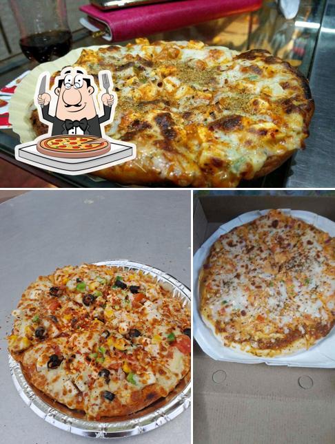 Order pizza at Victorian Bakery