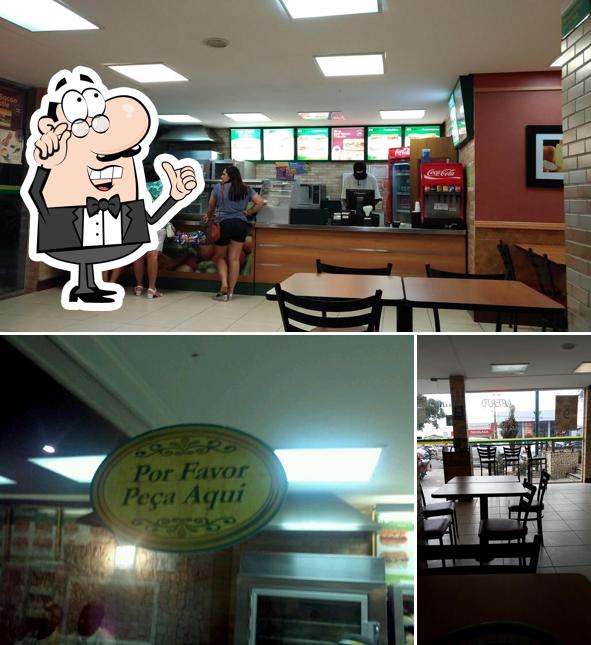 O interior do Subway