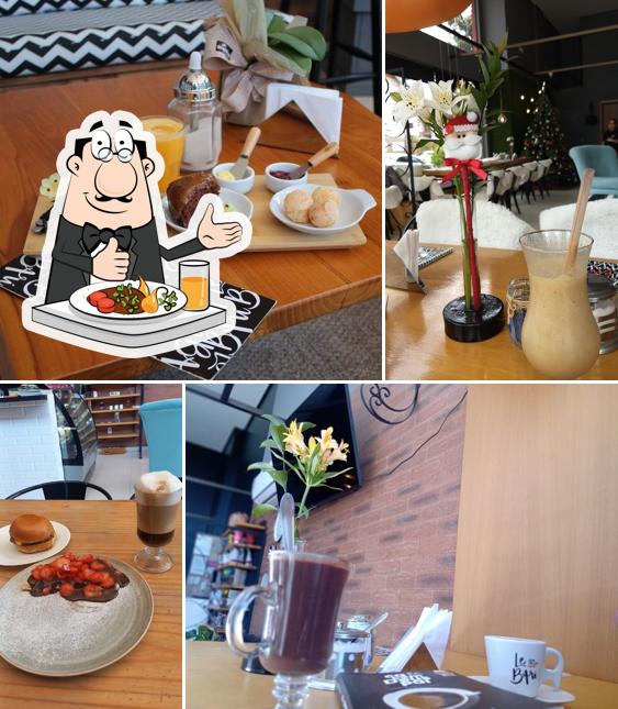 Platos en Le Bari café