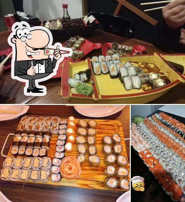 Sushi é um popular refeição originário do Japão