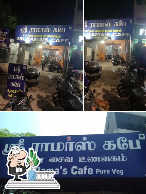 The exterior of Sri Rama's Cafe